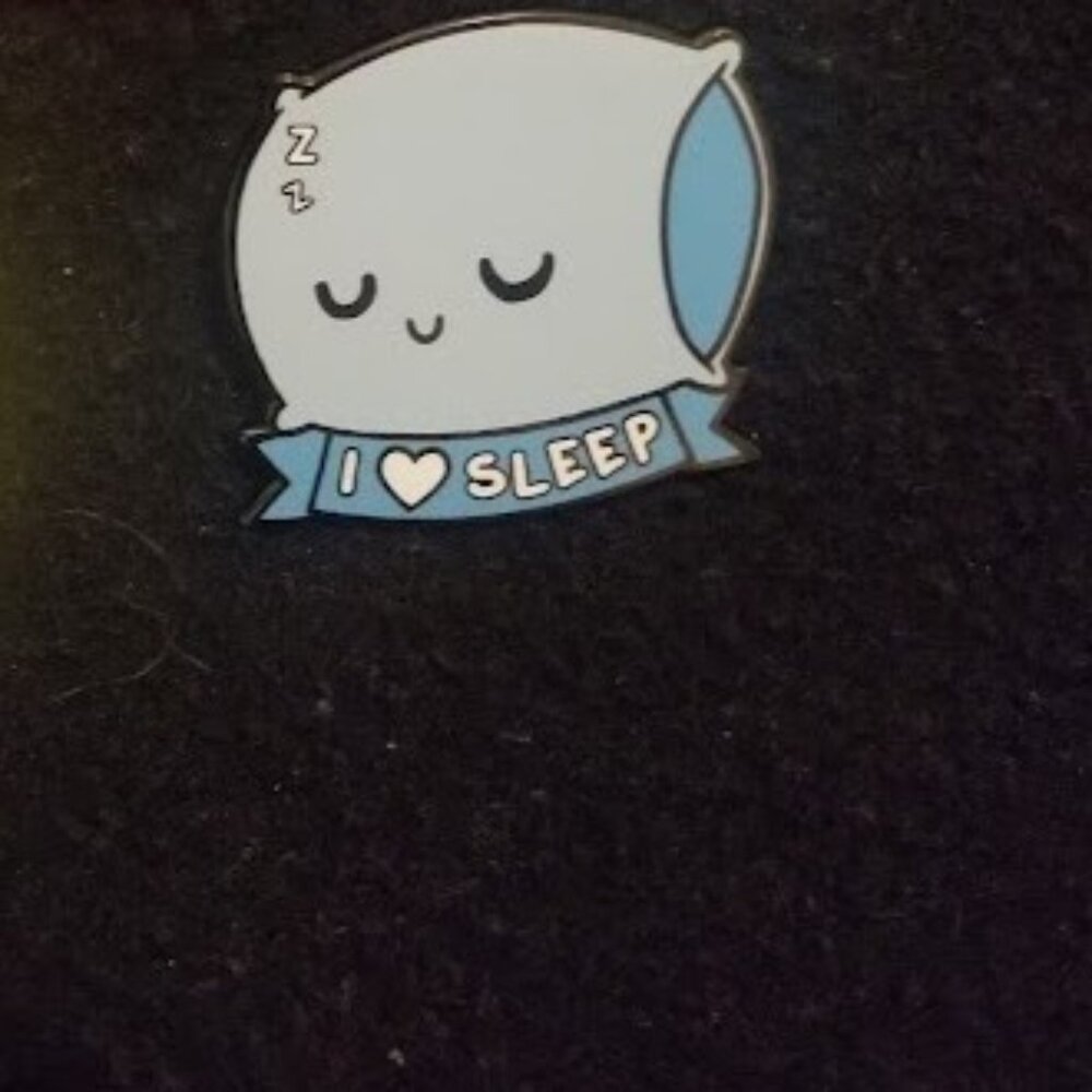 TeeTurtle I Love Sleep Pillow Pin